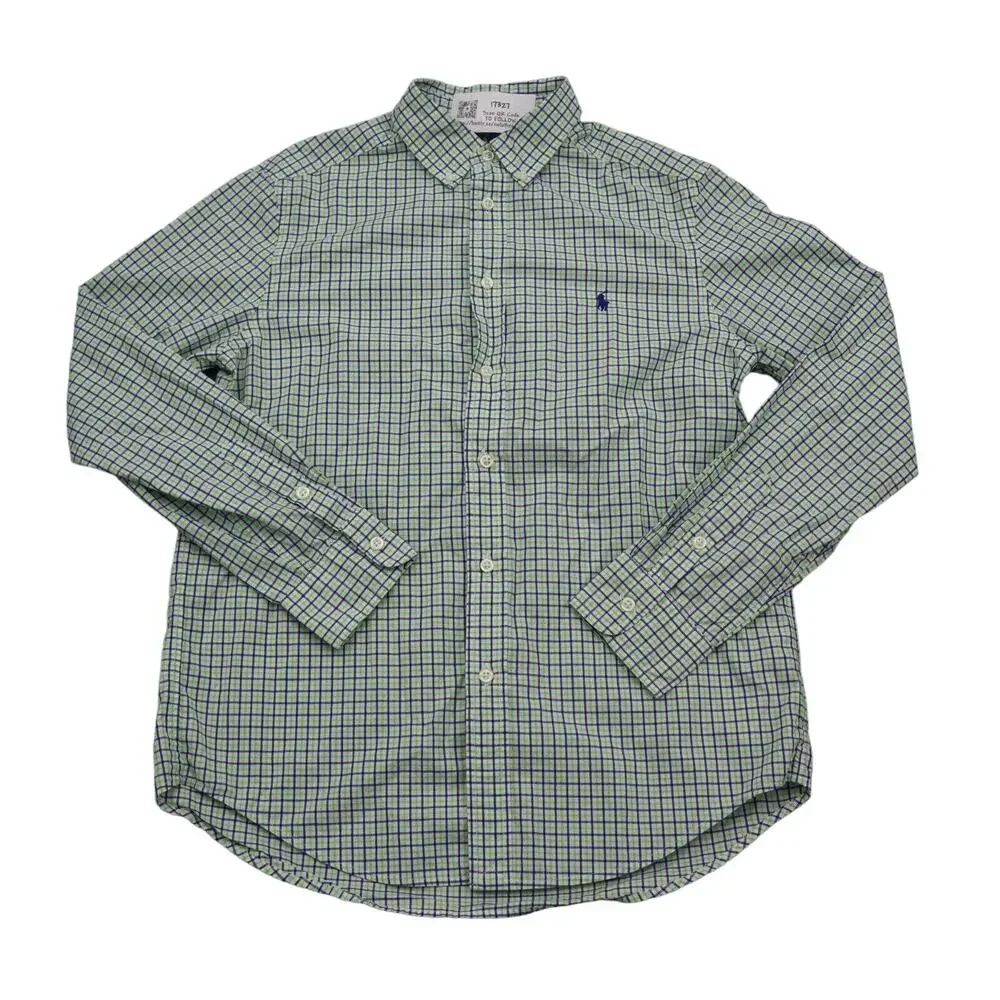 Ralph Lauren Shirt Boys L Multicolor Checkered Button Up Long Sleeve Collared